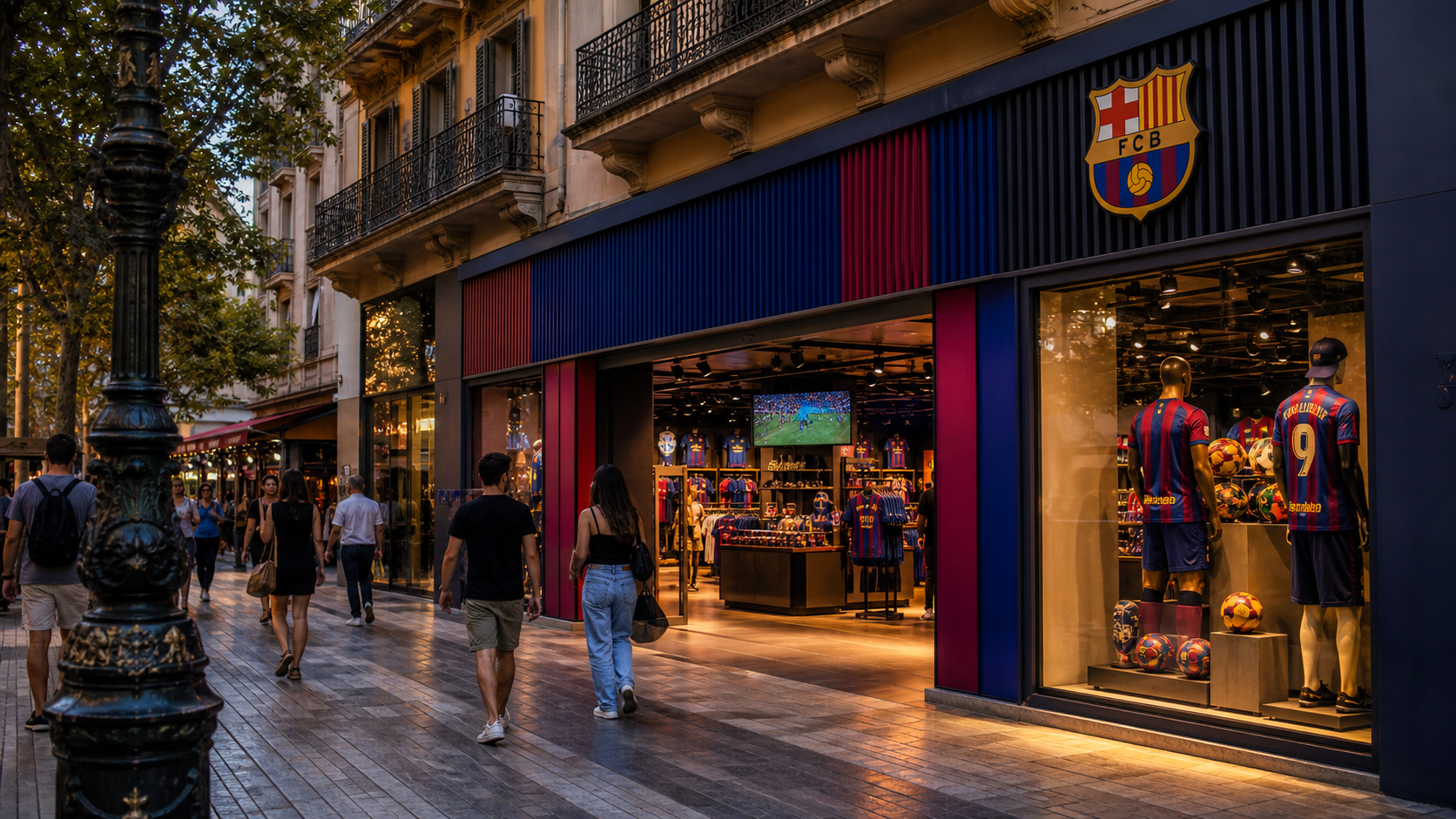 Barca Store Canaletes on La Rambla